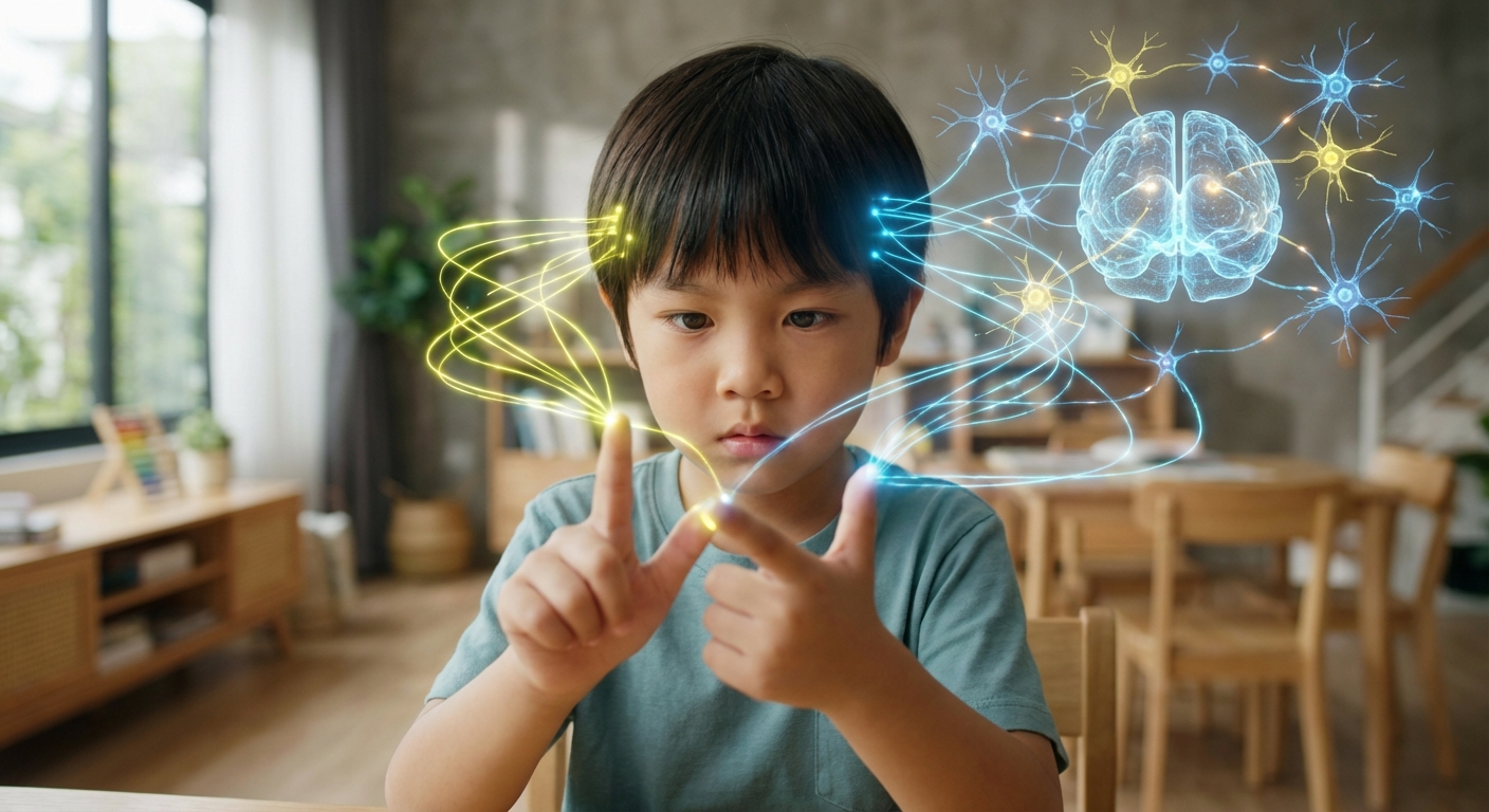 Tại sao Finger Math không phải là 'mẹo' mà là khoa học 'hack' não cho trẻ?